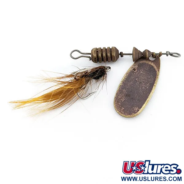 Mepps Comet 3 Dressed, 6,5g, hnědé peří, rotační třpytka #20052