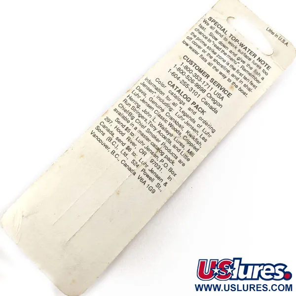 Luhr Jensen Nippin Sam Wood, stříbrná, 7g, hladinová nástraha #20575