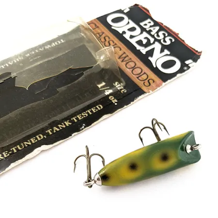 Luhr Jensen Bass Oreno, 7g, Frog, hladinový wobler #20748