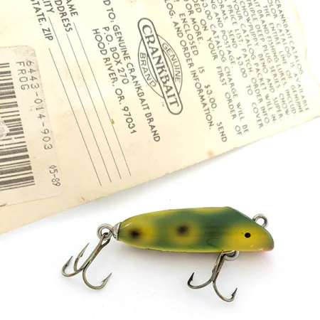 Luhr Jensen Bass Oreno, 7g, Frog, hladinový wobler #20748