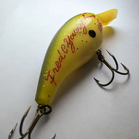 Cotton Cordell Big O Fred C Yang 1967, 14g, žlutá, crankbait #20766