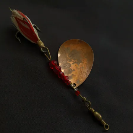 Pflueger Bear Valley, 14g, mosaz/měď/červená, rotačka #21307