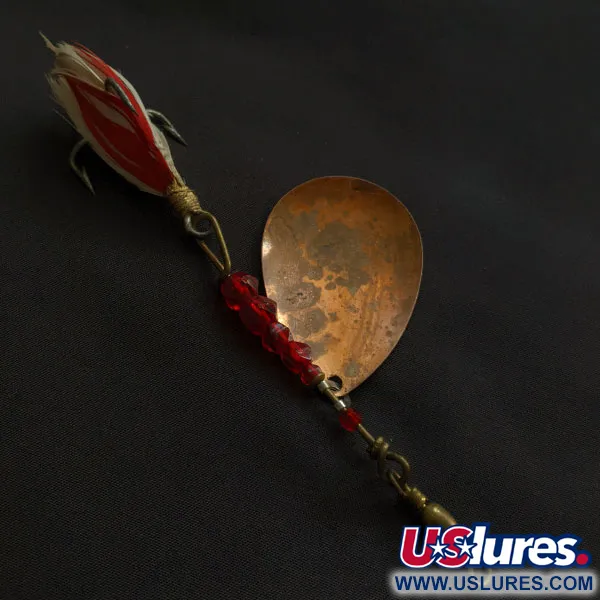 Pflueger Bear Valley, 14g, mosaz/měď/červená, rotačka #21307