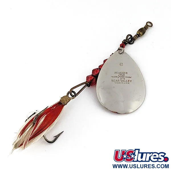 Pflueger Bear Valley, 14g, mosaz/měď/červená, rotačka #21307