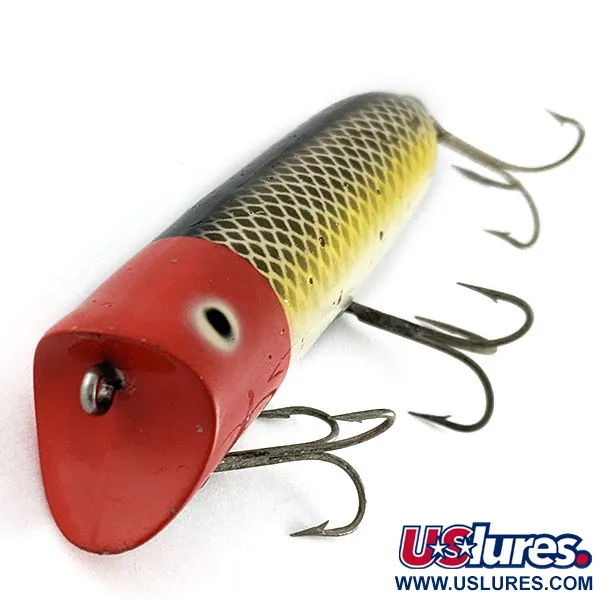 Heddon Lucky 13, 21g, Red Head Yellow Scale, hladinový wobler #21435