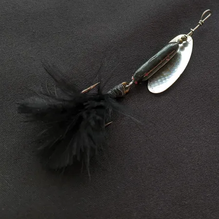 Yakima Bait Worden’s Original Rooster Tail, 8g, niklová/černá, rotační třpytka #21662