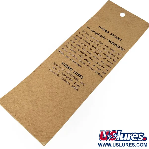 Hydro Lures Hydro Spoon, bílá/zelená, 14g, plandavka #21789