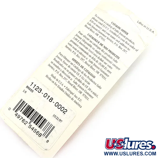 Luhr Jensen Lil' Kroc (Krocodile Stubby), 4,5g, mosaz, plandavka #23644