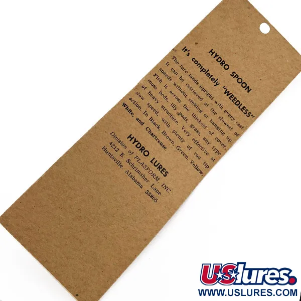 Hydro Lures Hydro Spoon, 11g, černá/zelená, povrchová plandavka #22092