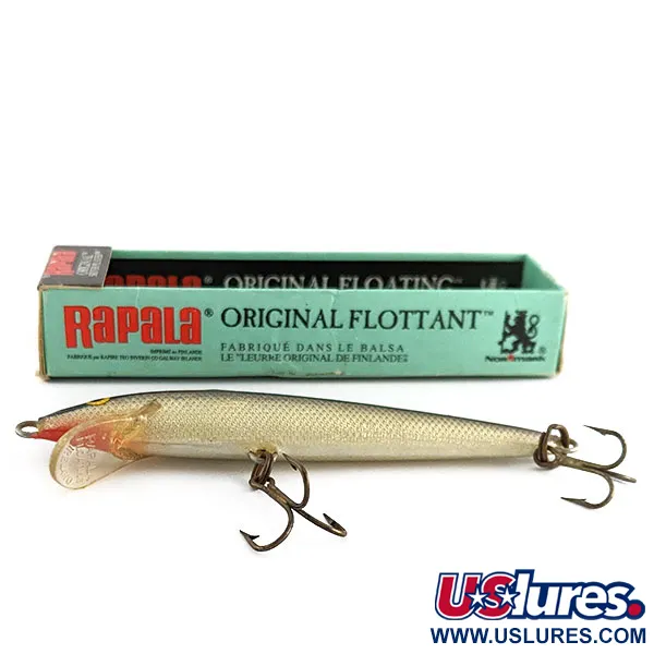 Rapala Original Floater F9, 4g S (stříbrná), plovoucí wobler #22177