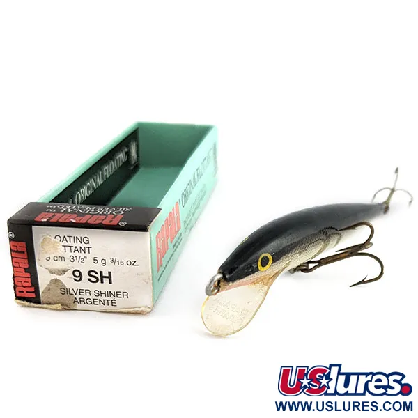 Rapala Original Floater F9, 4g S (stříbrná), plovoucí wobler #22177