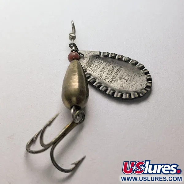 Abu Garcia Abu Swangsta Droppen 1, 4g, mosaz/černá, rotační třpytka #22187