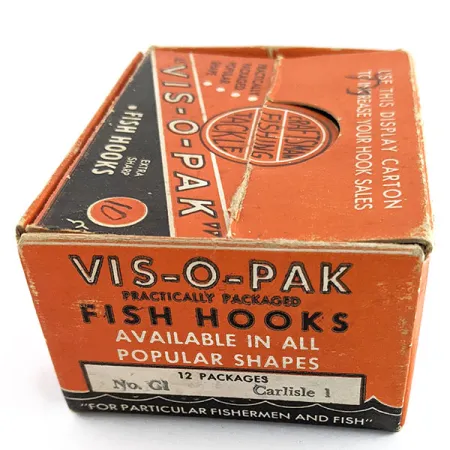 Glen L Evans Vis-O-Pack, velikost 10, rybářské háčky #22202