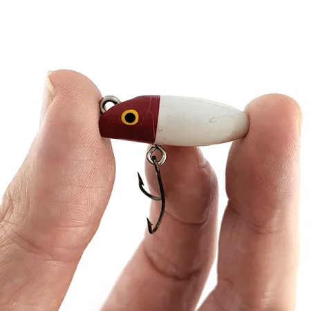 South Bend Fly-Oreno, 1.4g, červenobílá, dřevěná nástraha #22210