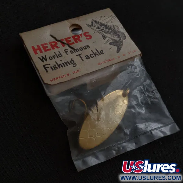 Herter's Spinner, 5g, zlatá, rotační třpytka #22263