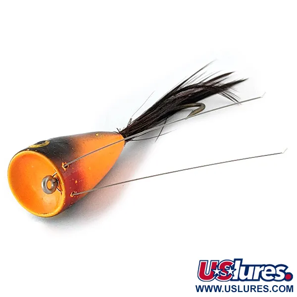 Phillips Weedless Fly Rod Popper 700AW, 5g, černo-oranžový, muškařský popper #22631