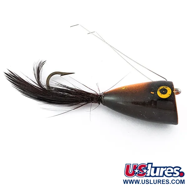 Phillips Weedless Fly Rod Popper 700AW, 5g, černo-oranžový, muškařský popper #22631