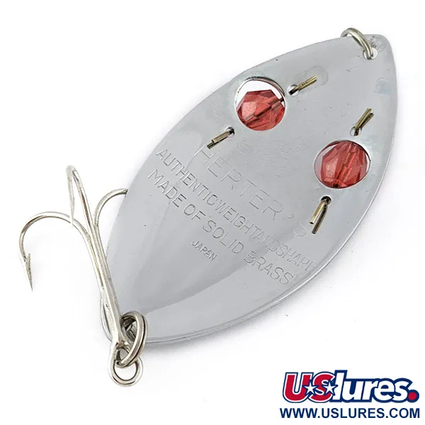 Herter's Glass Eye Spoon, 21g, niklová / červené oči, plandavka #22641