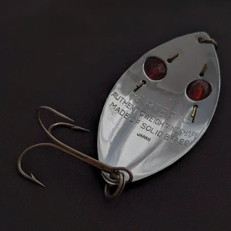 Herter's Glass Eye Spoon, 21g, niklová / červené oči, plandavka #22641