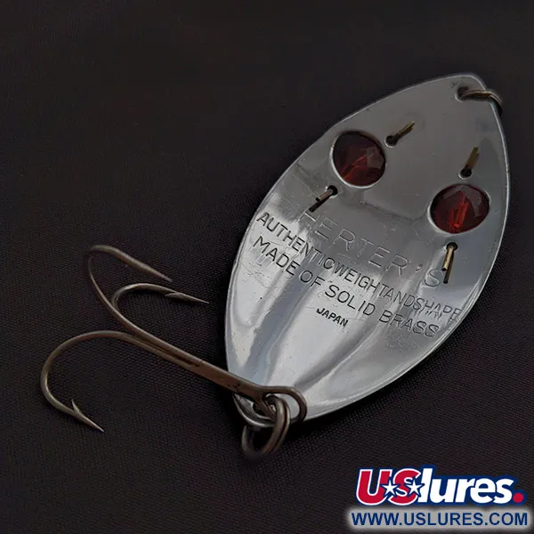 Herter's Glass Eye Spoon, 21g, niklová / červené oči, plandavka #22641