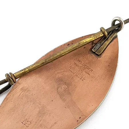 Pflueger Muskill 12, 45g, nikl/měď, rotačka #22844