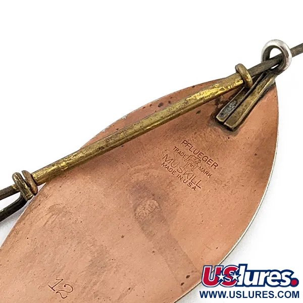 Pflueger Muskill 12, 45g, nikl/měď, rotačka #22844