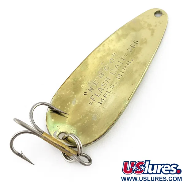 Nebco Flashbait 266, 10g, mosaz, plandavka #22854