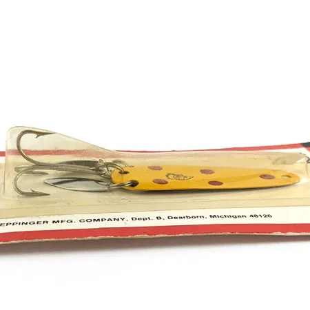 Eppinger Dardevle Sagamore JT Buel Klicker, 7g žlutá s tečkami, plandavka #23023