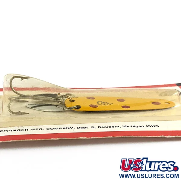 Eppinger Dardevle Sagamore JT Buel Klicker, 7g žlutá s tečkami, plandavka #23023