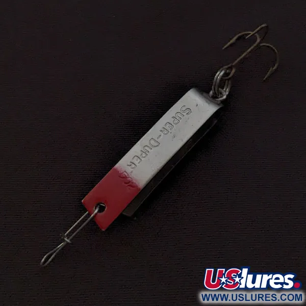 Luhr Jensen Super-Duper 502, niklová/červená, 2,5g, plandavka #23158