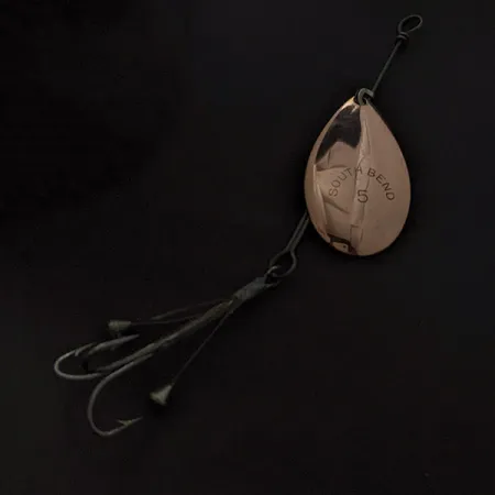 South Bend Vintage Spinner 5, 7g, nikl/měď, rotační třpytka #23438