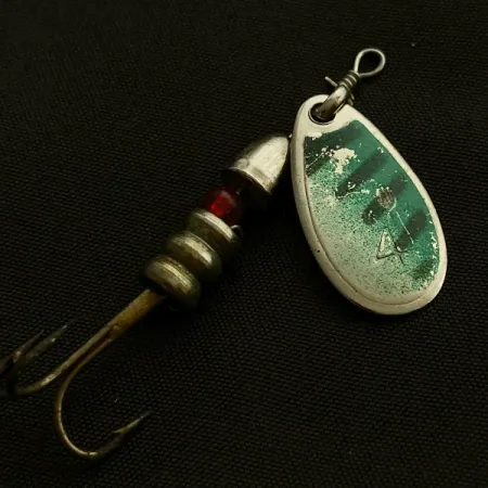 Shakespeare Jet, 4g, stříbrno-zelená, rotační třpytka #23505