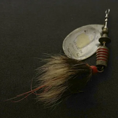 Mepps Aglia 3, stříbrná, 1/4 oz, veverčí ocas, rotační třpytka #23570