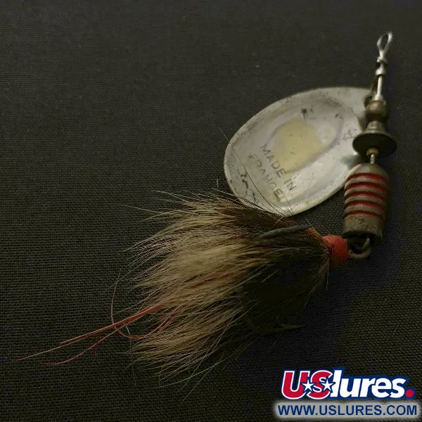 Mepps Aglia 3, stříbrná, 1/4 oz, veverčí ocas, rotační třpytka #23570