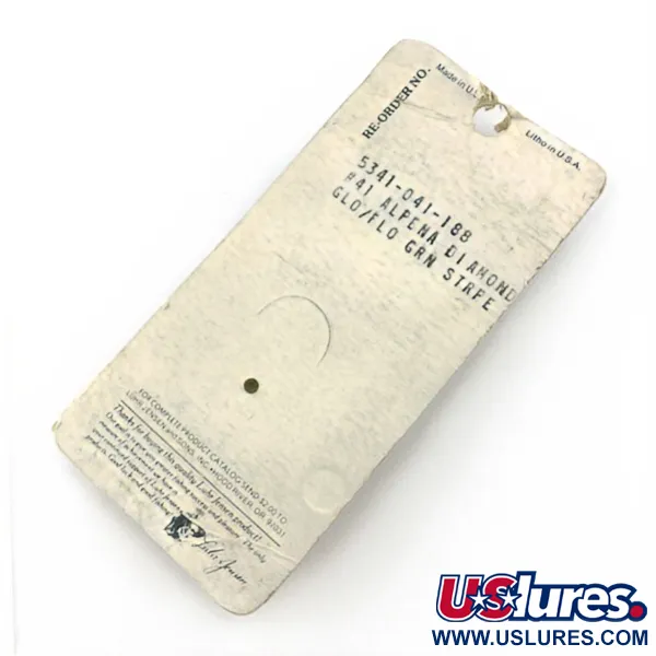 Luhr Jensen Alpena Diamond, 7g, Glo-Flo Green stripe, plandavka #23708