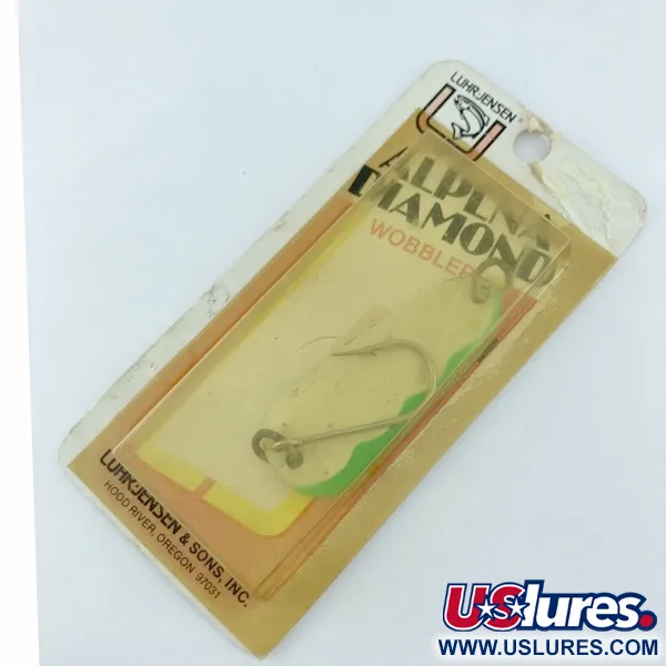 Luhr Jensen Alpena Diamond, 7g, Glo-Flo Green stripe, plandavka #23708