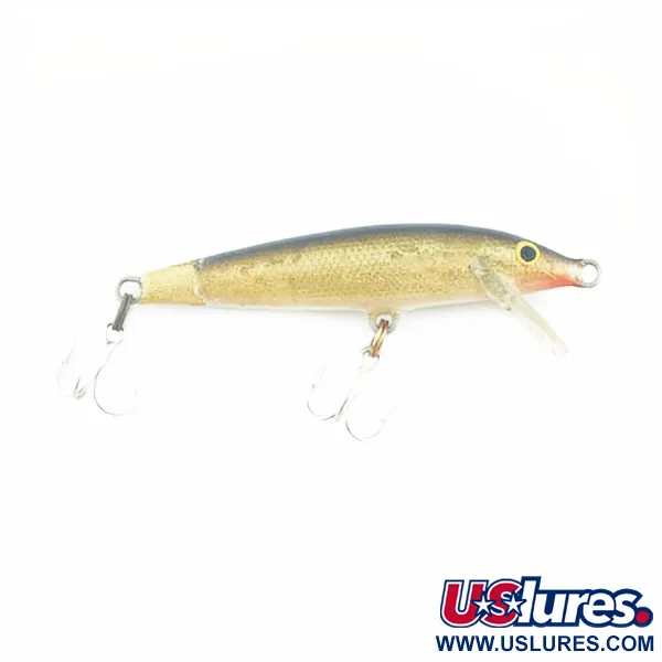 Rapala Original Floater F7, zlatá, 4g, plovoucí wobler #23730