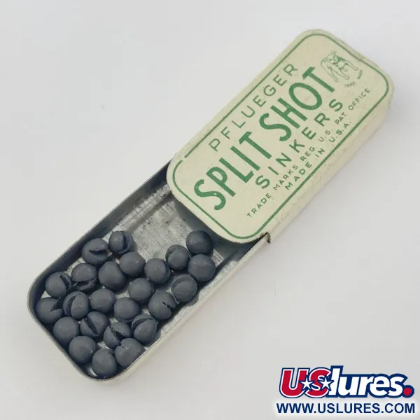 Pflueger Split Shot Sinkers, zamačkávací broky, olůvka #23834