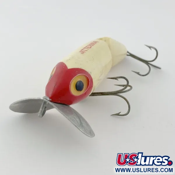 Fred Arbogast Jitterbug Jointed, 14g, red head, hladinová nástraha #23869