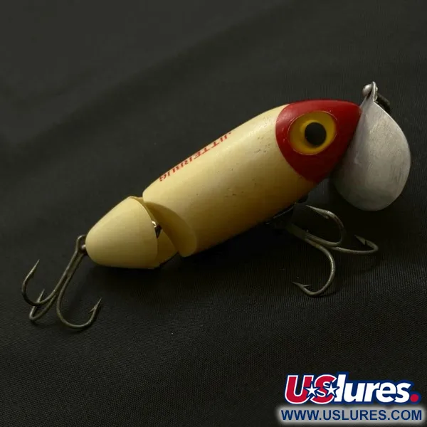Fred Arbogast Jitterbug Jointed, 14g, red head, hladinová nástraha #23869