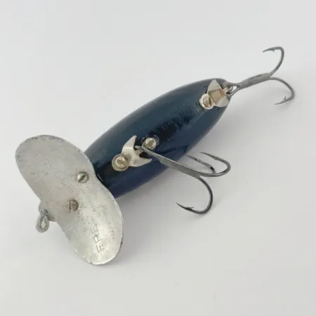 Fred Arbogast Jitterbug Early Bug Eye (1960s), 14g, černý, hladinový wobler #23870