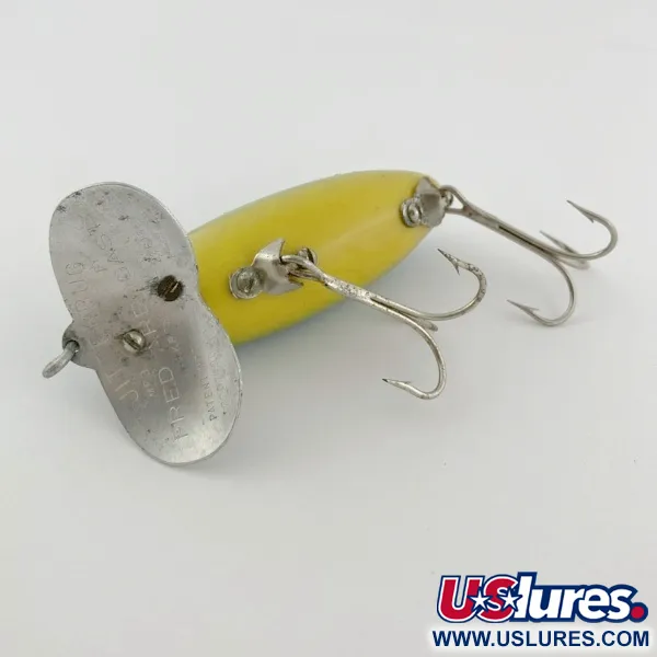 Fred Arbogast Jitterbug Early Bug Eye, 14 g, Green Tiger, hladinový crawler #23902