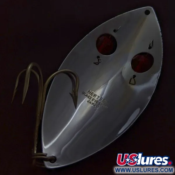 Herter's Glass Eye Spoon, 60g, nikl/červené oči, plandavka #24036