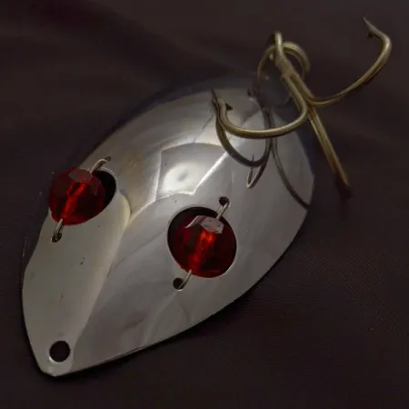 Herter's Glass Eye Spoon, 60g, nikl/červené oči, plandavka #24036