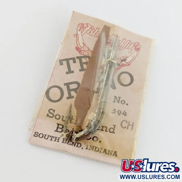 South Bend Trix-Oreno 594, stříbrná/červená, 2g, muškařská nástraha #24177