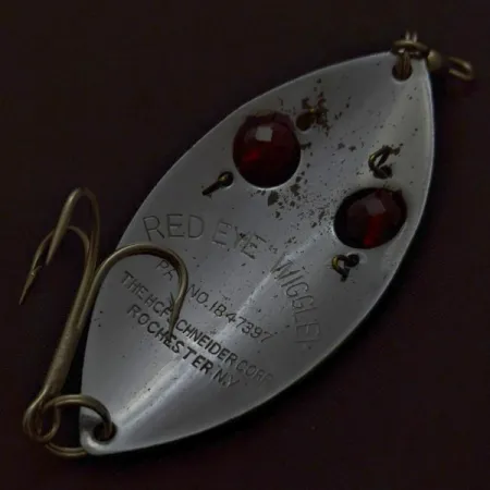 Hofschneider Red Eye Wiggler, 25g, niklová/červená, plandavka #24196