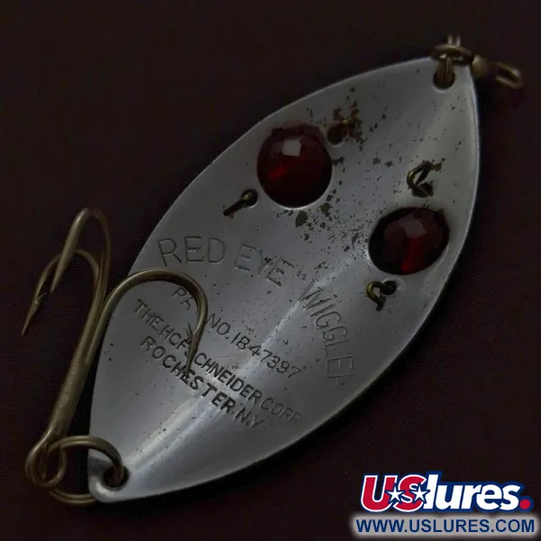 Hofschneider Red Eye Wiggler, 25g, niklová/červená, plandavka #24196