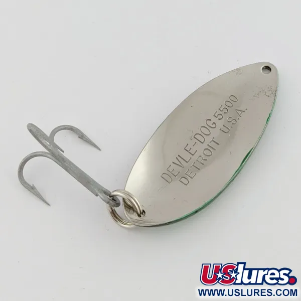 Eppinger Dardevle Devle Dog, 21g, Nikl/Zelená, plandavka #24199