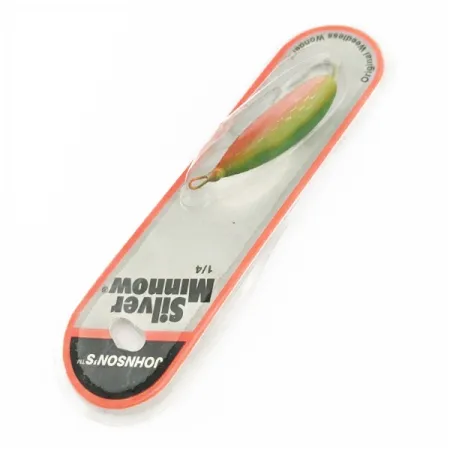 Johnson Silver Minnow Weedless, 21g Zelená/Oranžová/Nikl, plandavka #24267