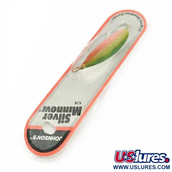 Johnson Silver Minnow Weedless, 21g Zelená/Oranžová/Nikl, plandavka #24267